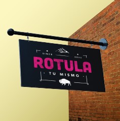 Proyectos de Letrero colgante realizados por Rotula Tu Mismo